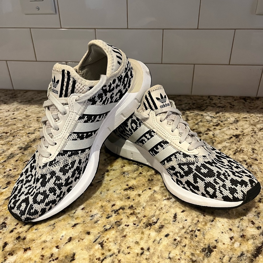 Adidas Swift running shoes leopard